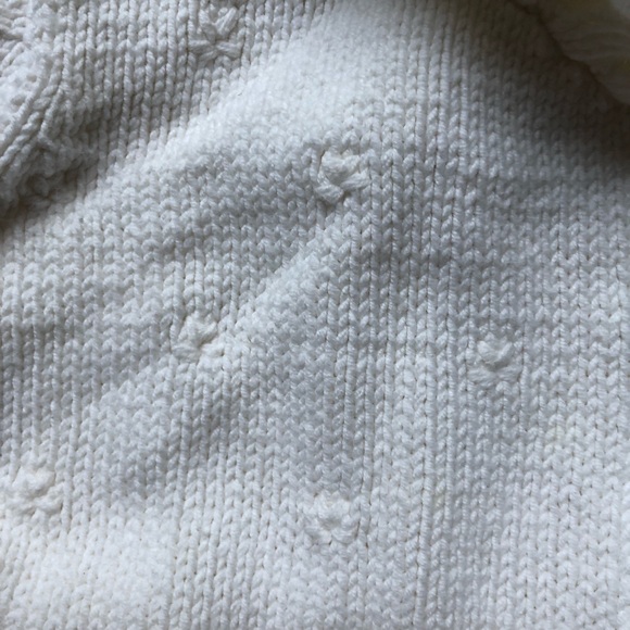 Oshkosh Shawl Collar White Belted Cardigan - Girls 2T - Picture 5 of 9